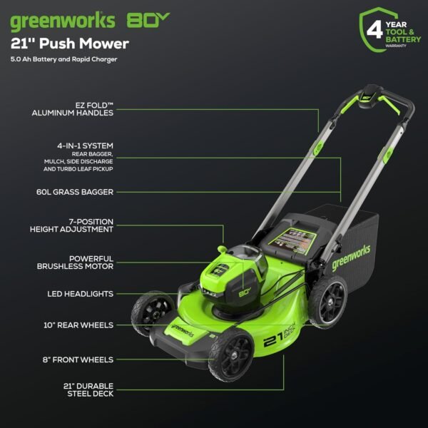 Effortless Lawn Care: Greenworks 80V Self-Propelled Mower Review