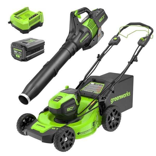 Effortless Lawn Care: Greenworks 80V Mower & Blower Combo